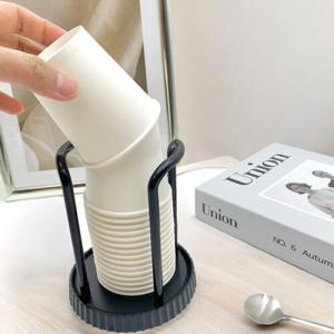 스탠드 종이컵 꽂이 홀더/거치대/디스펜서/받침대/보관함/테이블/보관/카페/사무실/일회용컵/주방/정리