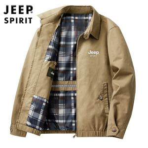 JEEP SPIRIT 가을겨울 재킷 중년 남성 상의 루즈 대형 캐주얼 재킷