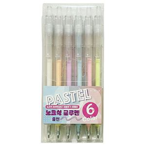 6컬러 세트 다꾸 액상 풀펜 노크식 글루펜 메탈 테두리펜 아웃라인펜 다꾸 펜 데코 펜 페이퍼 색종이 접기