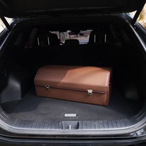 자동차 차량용 트렁크정리함 수납함 보관함 정리박스 세차가방 세차툴백 (브라운)