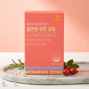 닥터비타민 멀티비타민미네랄 올앤원 우먼 코어 60정 1박스 2개월분