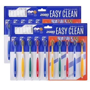 2080 이지클린 칫솔 5+5입 초미세모 2세트 (총 20입)