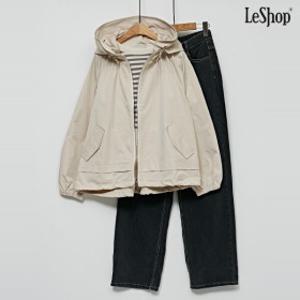 르샵. 스트링 후드 간절기 포켓 집업 자켓 (DO1JK010A)