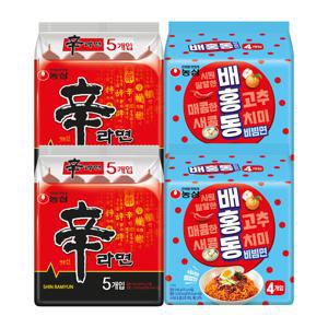 배홍동 8입 +신라면 10입(총18봉)