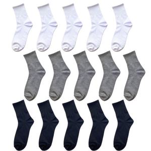 보들보들 국산 중목 양말 무지 10켤레 세트 남자 기본 데일리 삭스 화이트/블랙/그레이