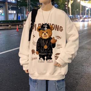 남자 곰돌이 긴팔 라운드 맨투맨