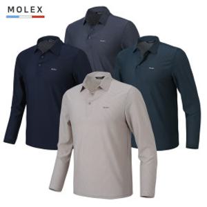 2026 봄/여름 남성 쿨 스판 엠보 카라넥 카라티 아웃도어 남자 긴팔 티셔츠 MLX