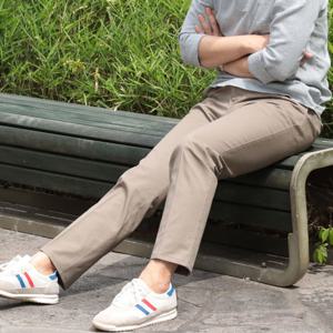 면 100% 남자 일자 골프 면바지 빅사이즈 골프바지