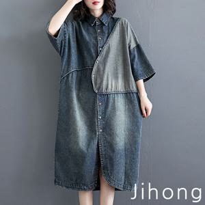 청원피스 모음 빈티지 데님 워싱 멜빵  랩원피스 루즈핏 빅사이즈