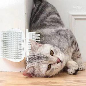 뉴엔온미 고양이 셀프 브러쉬 고양이빗 털관리 엉킨털제거 PE313