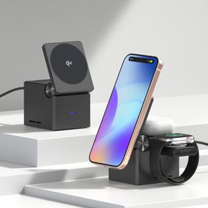 모아리 QI2 3in1 맥세이프 15W 고속 무선 충전 거치대