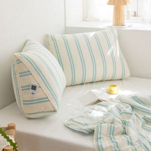 슬리브 워싱 세미마이크로 삼각등쿠션(솜포함) 2종