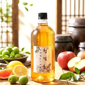 청담초 자연발효 수제 애플시나몬 식초 1000ml