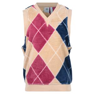 아디다스 여성 플러피 베스트 V넥 체크 조끼 II5635