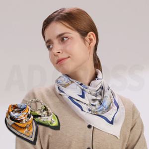 앙드레김 실크핏 진주링 스카프 여성 여자 봄 가을 간절기 실크 자석 마그네틱 진주 링 머플러 스카프 3종