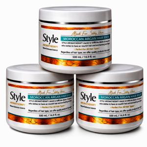 모로칸 아르간 헤어팩 대용량 500ml 3개 극손상 물미역 트리트먼트 프리미엄 미용실 헤어클리닉
