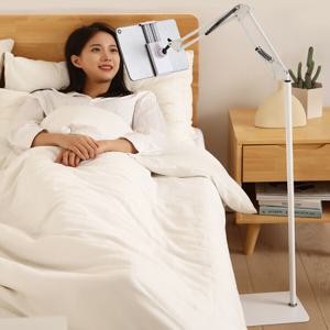 갤럭시탭 태블릿 거치대 아이패드 스탠드 침대 소파 175cm 대형 각도높이조절 거치대 OSA-BJ8 화이트