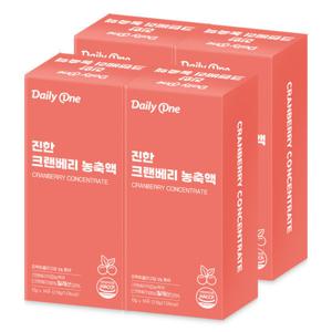 데일리원 진한 크랜베리 농축액 액상 스틱 엑기스 진액 15g X 14포 4통