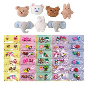 10개 묶음 랜덤 인형 야광 자비츠 신꾸 파츠  EVA 실내화 파츠 유치원 초등학생 어린이날 선물 단체선물