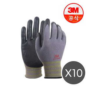 3M 슈퍼터프 안전장갑 코팅장갑 겨울 작업 혹한기 방한장갑 플러스터치(M) X10