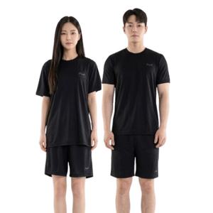 봄 여름 에어 메쉬 쿨 남녀공용 트레이닝 상하의 세트 반팔티 반바지 츄리닝 세트 운동용 러닝 런닝