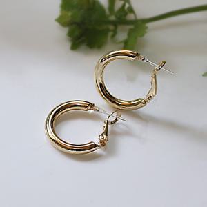 실리콘 링귀걸이 알러지없는 데일리 무알러지 투명 귀걸이