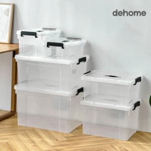 투명 대형 리빙박스 대용량 다용도 장난감 옷 이불 수납 공간 정리함 수납함 플라스틱 박스