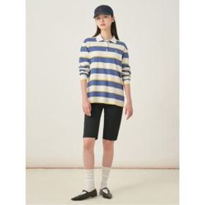 매장정품 빈폴 BEANPOLE LADIES 스트라이프 럭비 티셔츠 블루 (BF5741C50P) BF5741C50P 661364