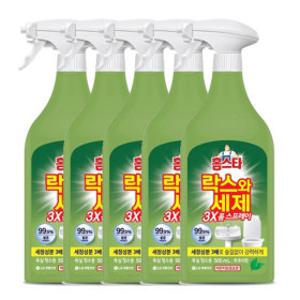홈스타 락스와세제 3X 폼스프레이 후레쉬 500ML 5개