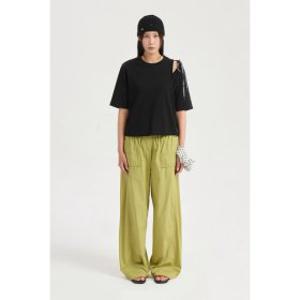 (신세계센텀점)LQTAX26500 로고 테이프 라운드 티셔츠 럭키슈에뜨