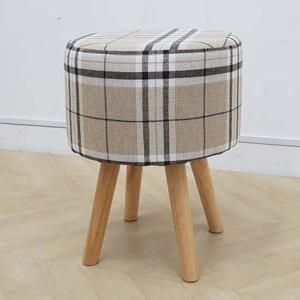 에바200 패브릭 체크 스툴 화장대의자 화장대의자 화장대스툴 낮은의자 카페스툴 카페의자 패브릭스툴 패브릭의자 인테리어의자 인테리어스툴 스툴의자