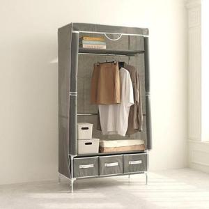 헹거 3단 행거 옷장 간이 비키니 부직포 조립식 커버