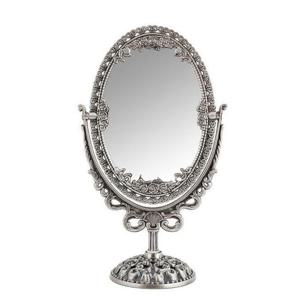 미용거울 거울(소25x14cm)(주석) 타원 탁상 큐빅