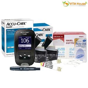 아큐첵 가이드 혈당계시험지100매솜100침100개