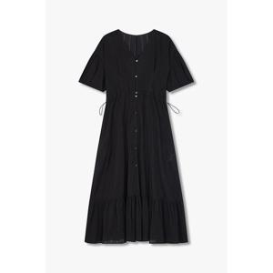 [보브] 숏 슬리브 브이넥 셔츠 원피스 7155237201