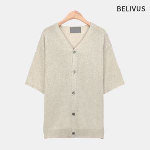 [빌리버스]빌리버스 남자 브이넥 반팔 니트 가디건 BOP118