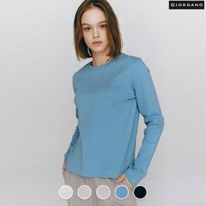 [지오다노]여성 인터락 긴팔 티셔츠 325501/05325501