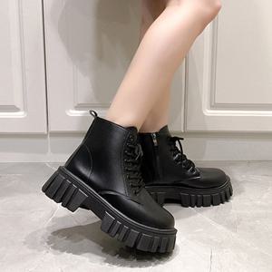 본드솔 플랫폼 여성 빅사이즈 하이탑 워커 US506