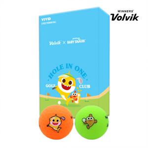볼빅 골프공 선물세트 비비드 아기상어 한정판 3피스 하프더즌 6구