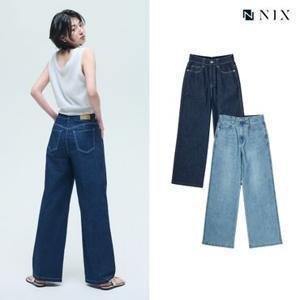 [NIX]여성 마 데님 워싱 세미와이드핏 (HNTMCDW570M)