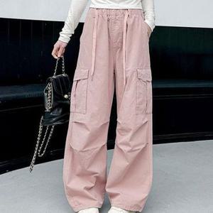 [다미주니어]로티밴딩포켓와이드팬츠 방송댄스 힙합 춤 초등바지 주니어 여아 통바지 간절기 봄가을팬츠