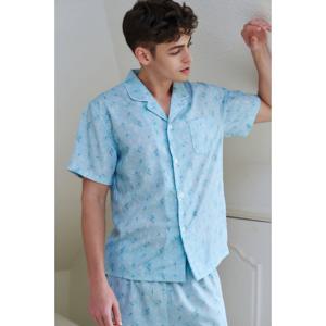 (비너스)여름에 입기좋은 남성 반팔 잠옷세트-VPA4535M