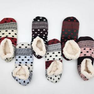 양털 방한 도트 덧신 3켤레묶음 ELY1066