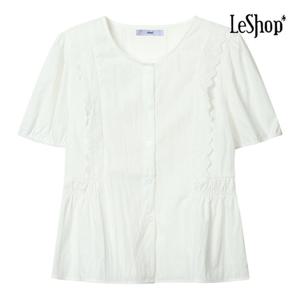 [르샵]레이스 앞 셔링 블라우스 (BP5BL050A)
