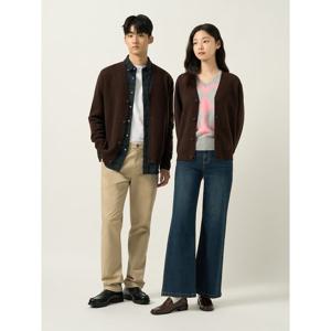 [빈폴멘] [Essential] 남녀공용 베럴비 카디건  브라운 (BC585AE10D)