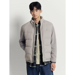 [빈폴멘] 니트소매 구스 다운  베이지 (BC5X38C24A)