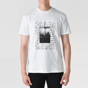 닐바렛 BJT063S 페스티벌 프린트 반팔티셔츠 화이트