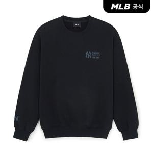 [MLB공식] 26SS 공용 엠트릿 스몰레터 메가오버핏 맨투맨 NY (Black) 3AMTB0461-50BKS