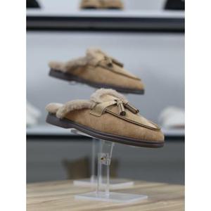 바이로쏘 세이브존06 천연가죽 소프트 퍼안감 태슬장식 2cm 뮬 블로퍼 (BY)25W12J915CD3