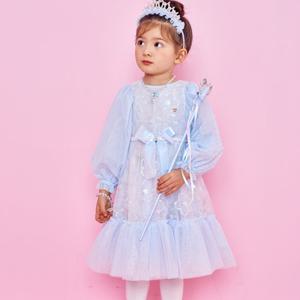 [프렌치캣(백)]S/BL 스팽글 꽃 드레스 Q51DCO070